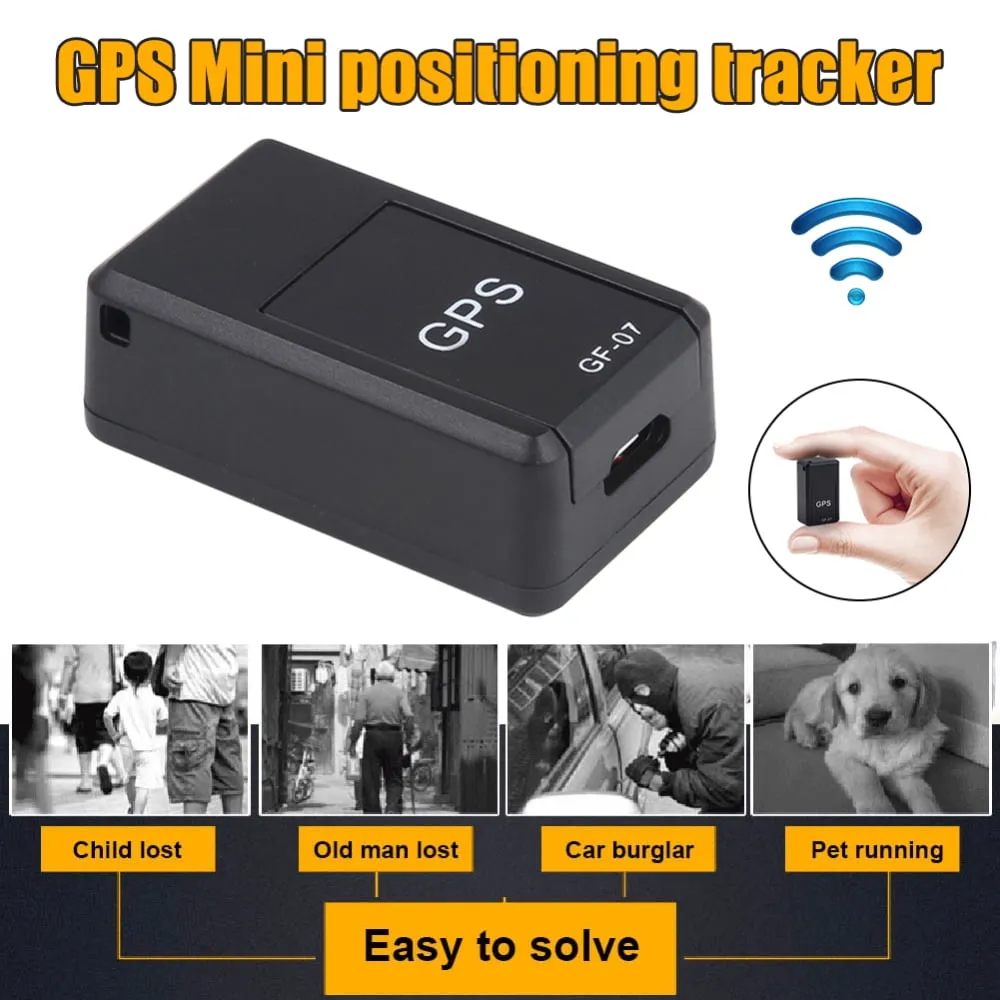 Mini GPS Tracker Compact & Portable Real Time Tracking Device  GPS Tracker  for Vehicles Car Kids Elderly Dogs & Motorcy
