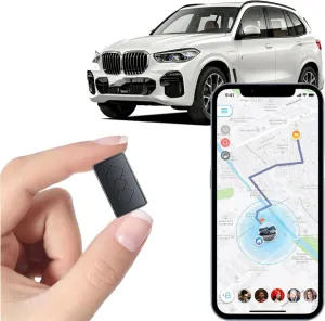 Mini GPS Tracker for Vehicles,Car GPS Trackers,Portable Real Time Magnetic GPS Tracking Device for Car, Hidden Location Tracker for Kids,Trucks/Person,No Subscription Required/No Monthly Fee