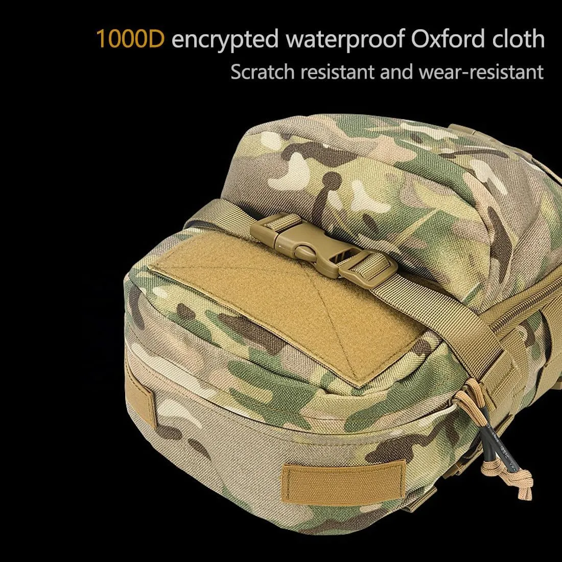 Mini Tactical MOLLE Hydration Pack Water Reservoir Bag Outdoor Water Bladder Carrier Pack for Tactical Vest Backpack