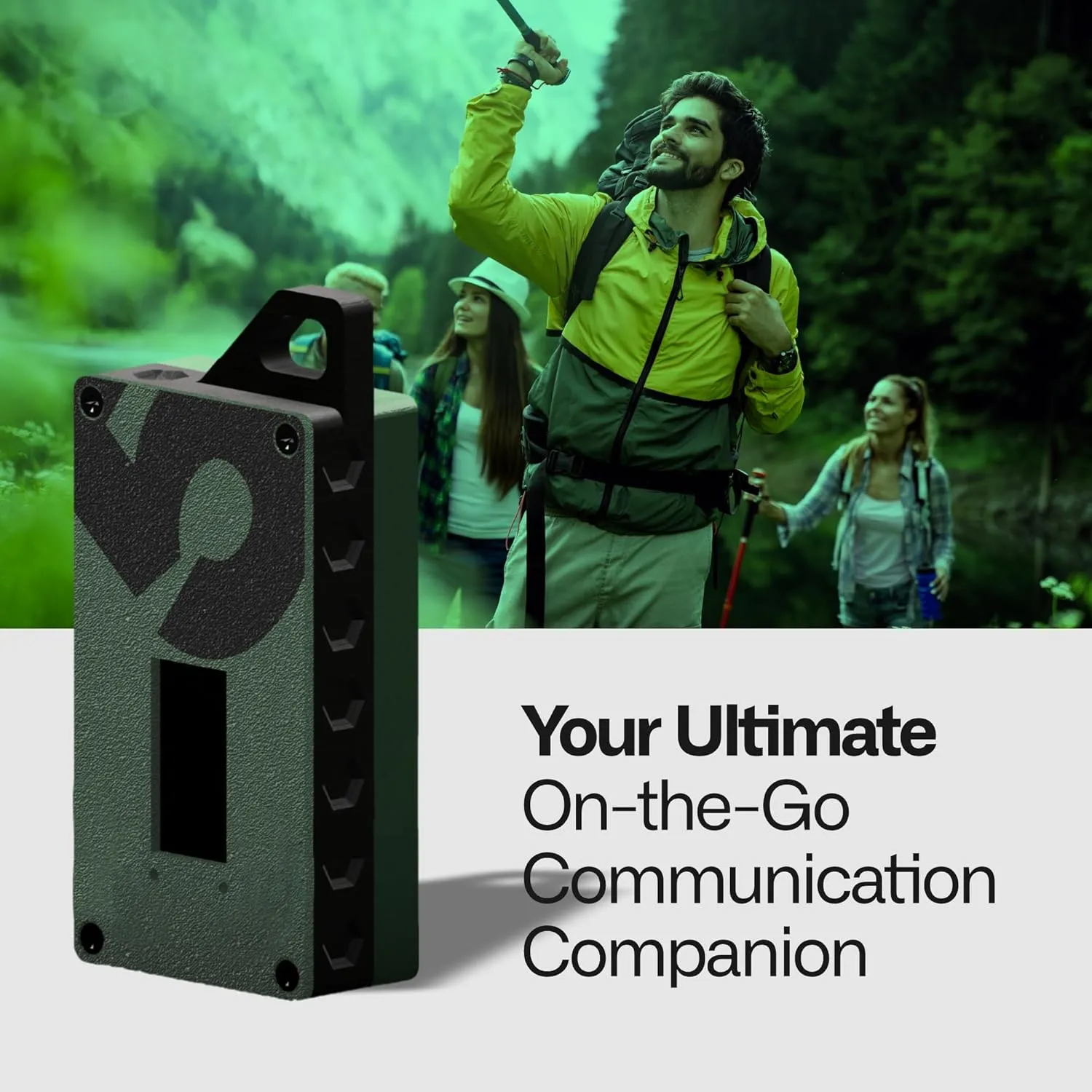 MiniTrekker - Compact LoRa Off-Grid Communicator, 915 MHz ESP32 with GPS & Mesh Connectivity, Rugged PETG Design for Hiking, Camping & Outdoor Adventures (Tactical Green)