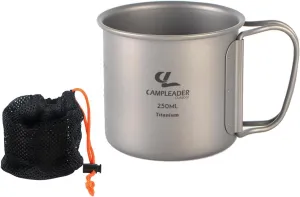 misppro Folding Camping Mug Portable Tourist Drinking Cup Titanium Pot Lightweight