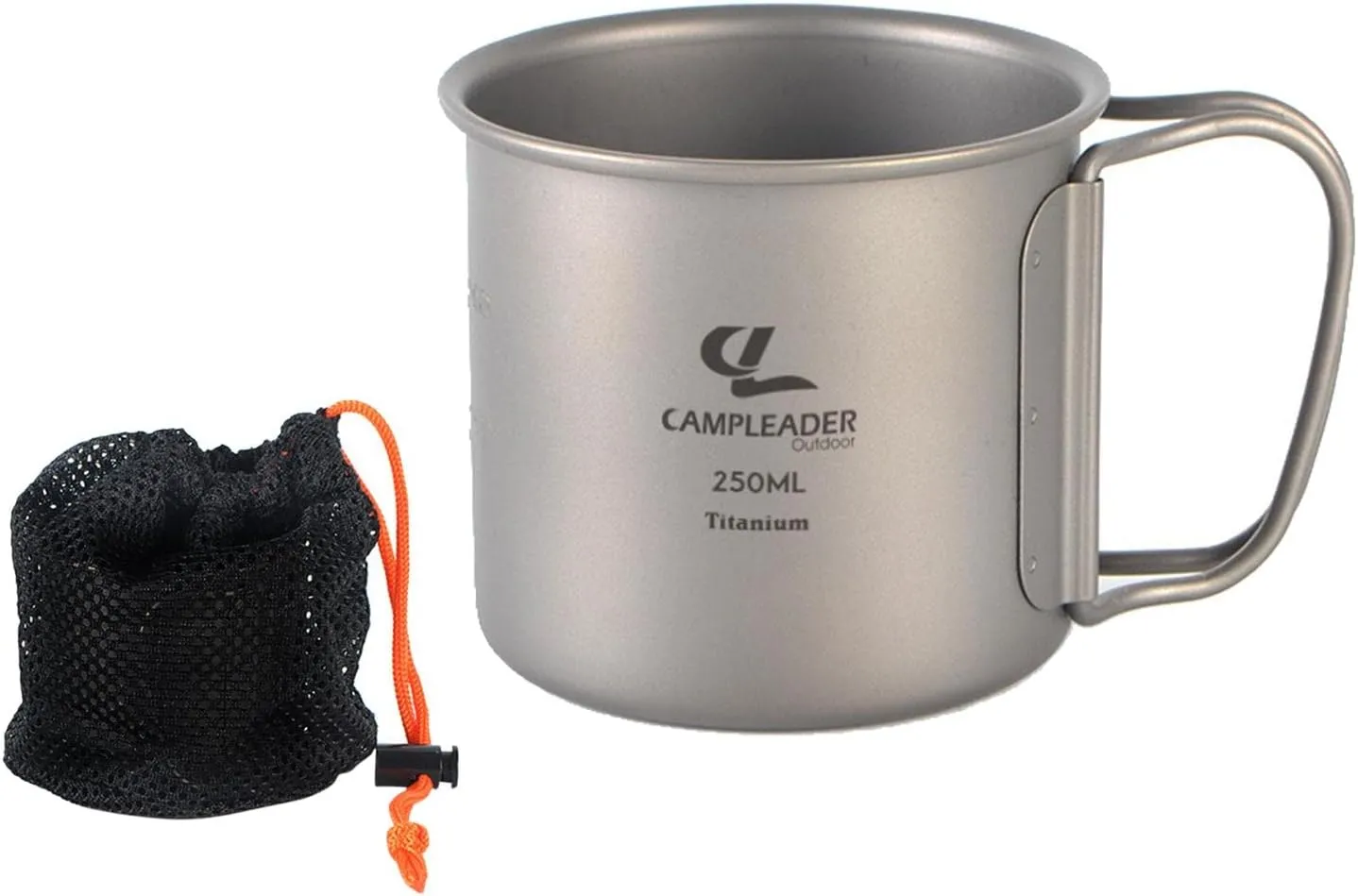 misppro Folding Camping Mug Portable Tourist Drinking Cup Titanium Pot Lightweight