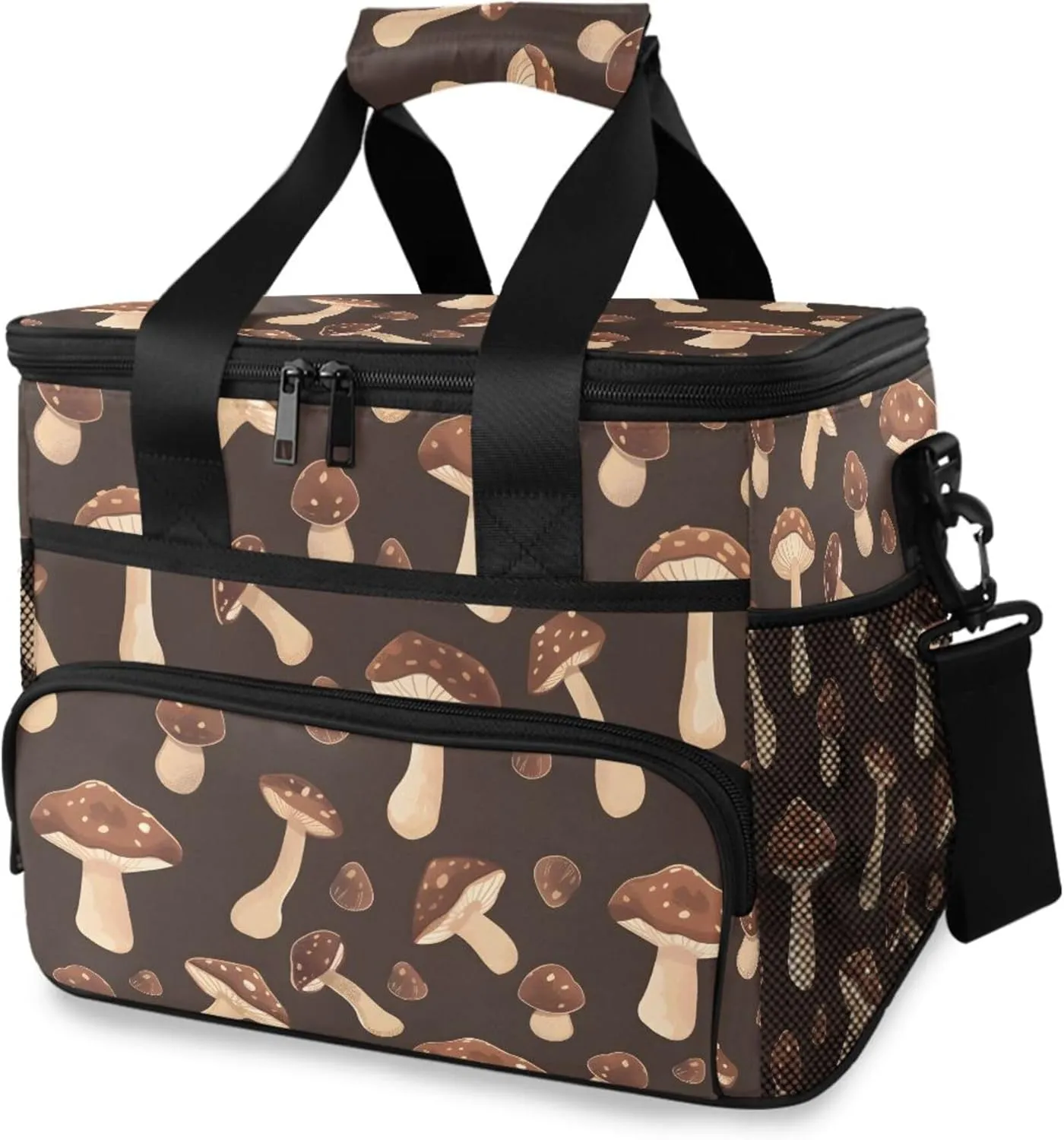 MNSRUU Cooler Bag Green Cactus Soft Cooler Bag Insulated Lunch Totes Picnic Bag Beach Cooler Lunch Box Container with Adjustable Shoulder Strap