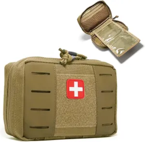 Molle Utility Pouch, First Aid Bag Small Admin Molle Pouch Empty-Medical Bags Case Belt EDC Tool Organizer Waist Pack