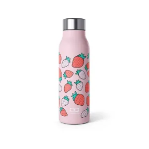 Monbento Genius Graphic Strawberry The Smart Insulated Stainless Steel Bottle 500ml