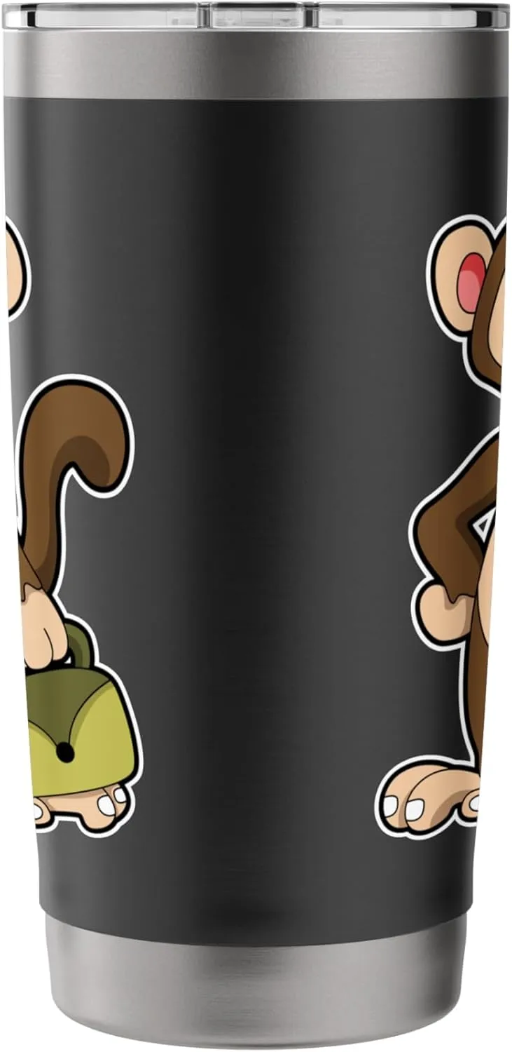 Monkey Entrepreneur Bag Stainless Steel Insulated Tumbler