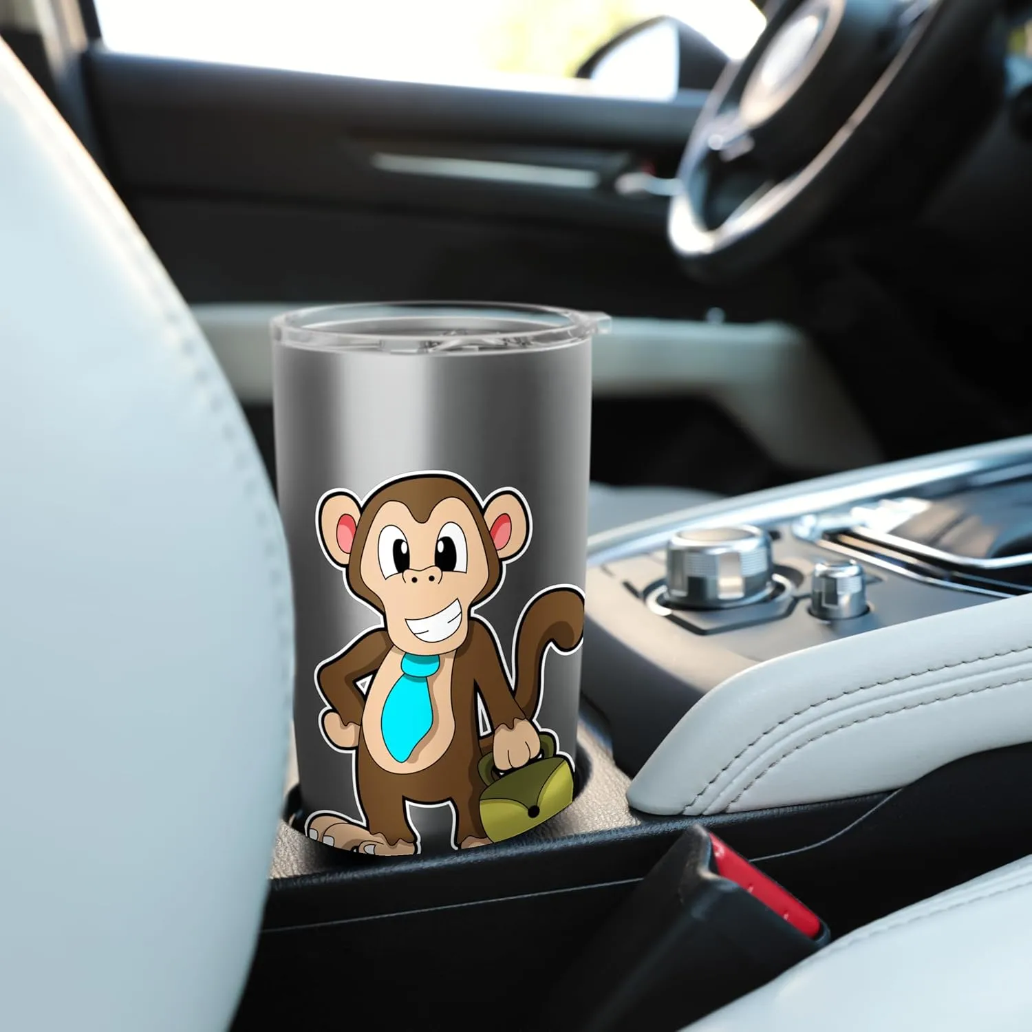 Monkey Entrepreneur Bag Stainless Steel Insulated Tumbler