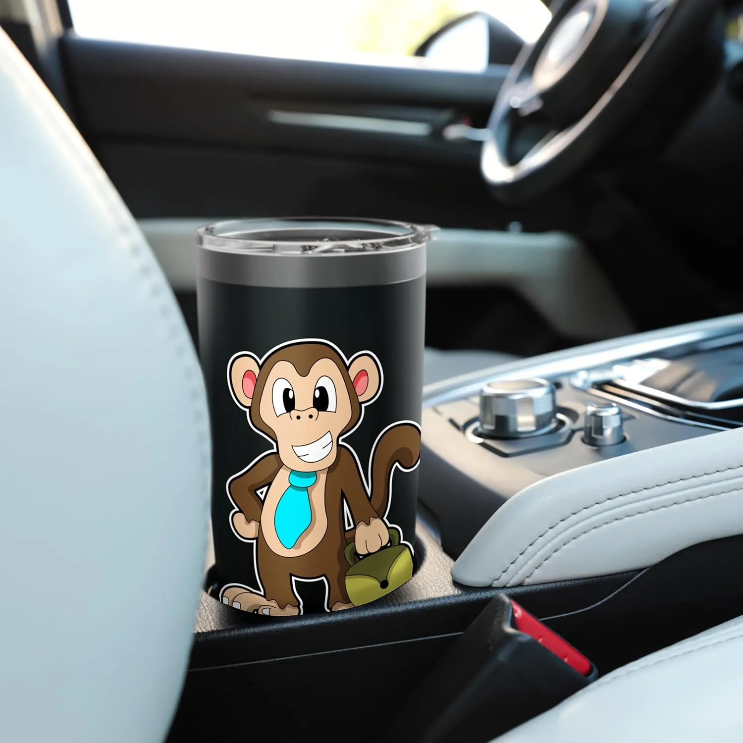 Monkey Entrepreneur Bag Stainless Steel Insulated Tumbler