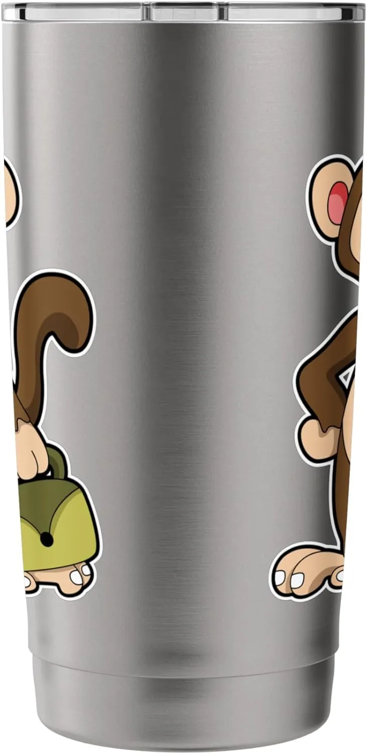 Monkey Entrepreneur Bag Stainless Steel Insulated Tumbler