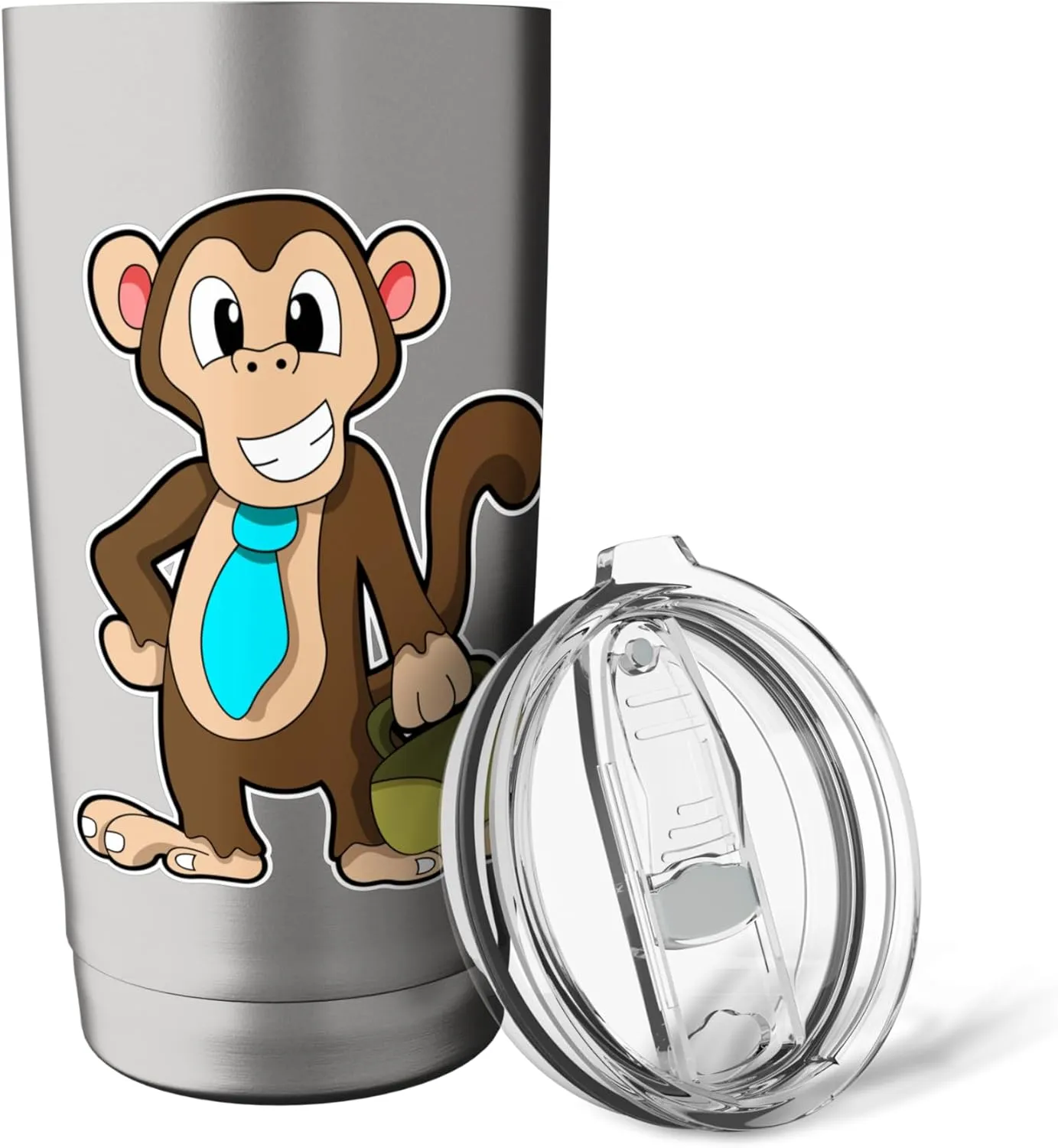 Monkey Entrepreneur Bag Stainless Steel Insulated Tumbler