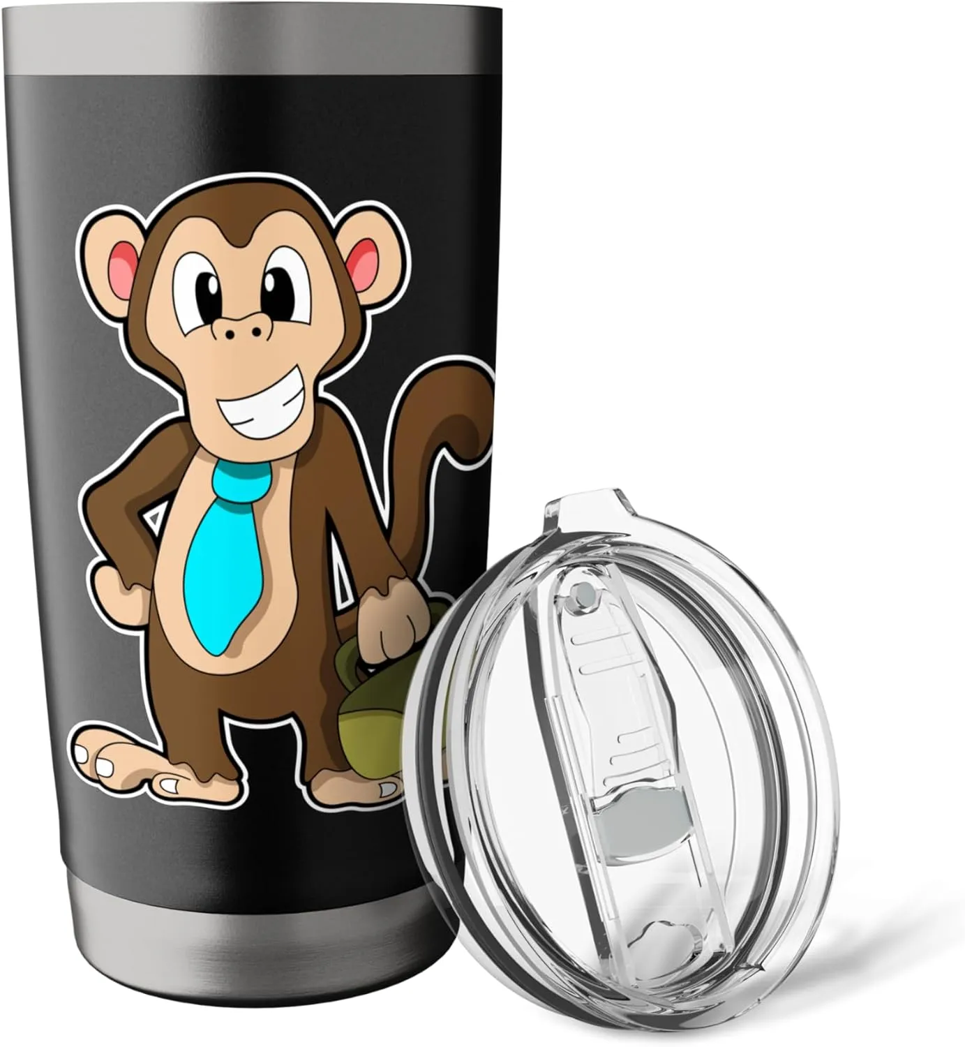 Monkey Entrepreneur Bag Stainless Steel Insulated Tumbler