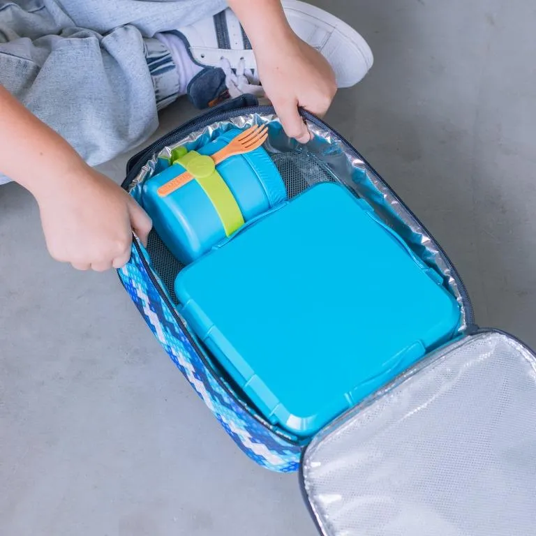 MontiiCo large insulated lunch bag - block land