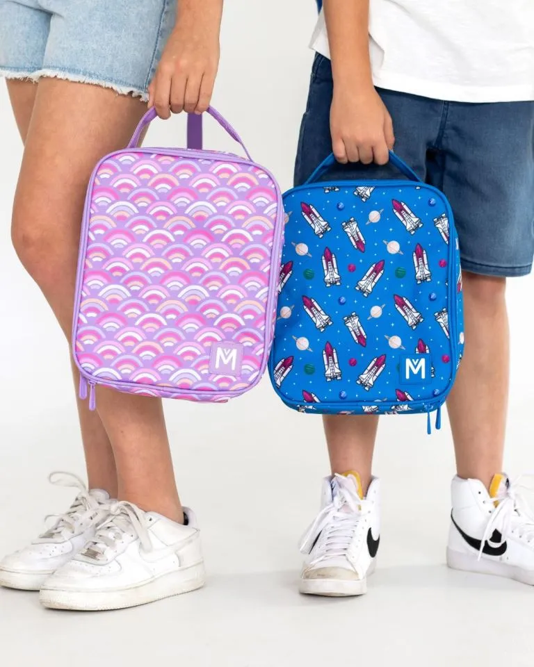 MontiiCo large insulated lunch bag - rainbow roller