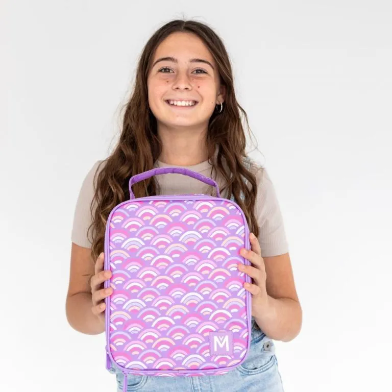MontiiCo large insulated lunch bag - rainbow roller