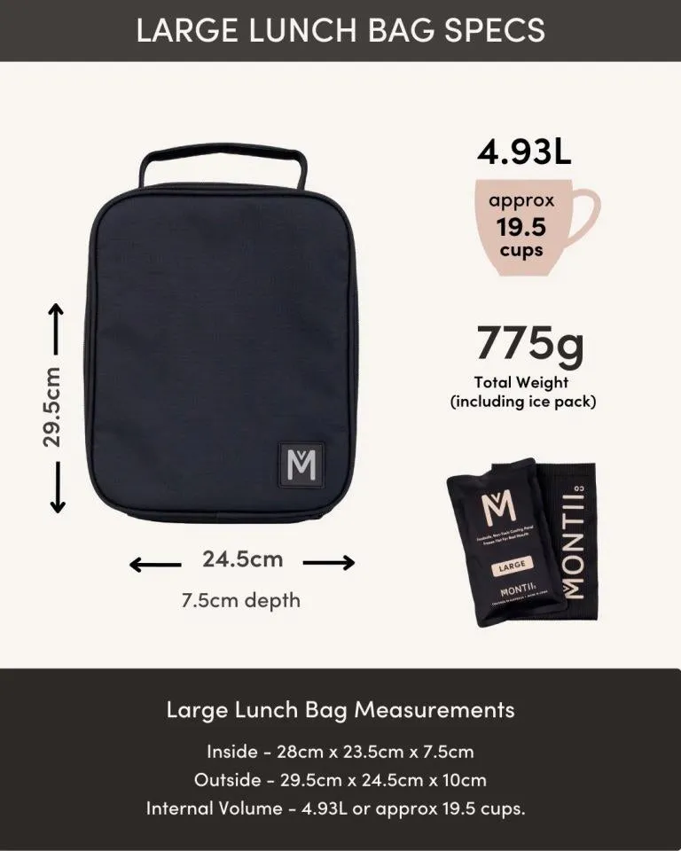 MontiiCo large insulated lunch bag - sorbet sunset