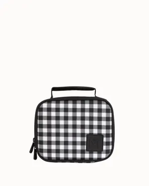 MontiiCo Mini Insulated Lunch Bag - Black Gingham