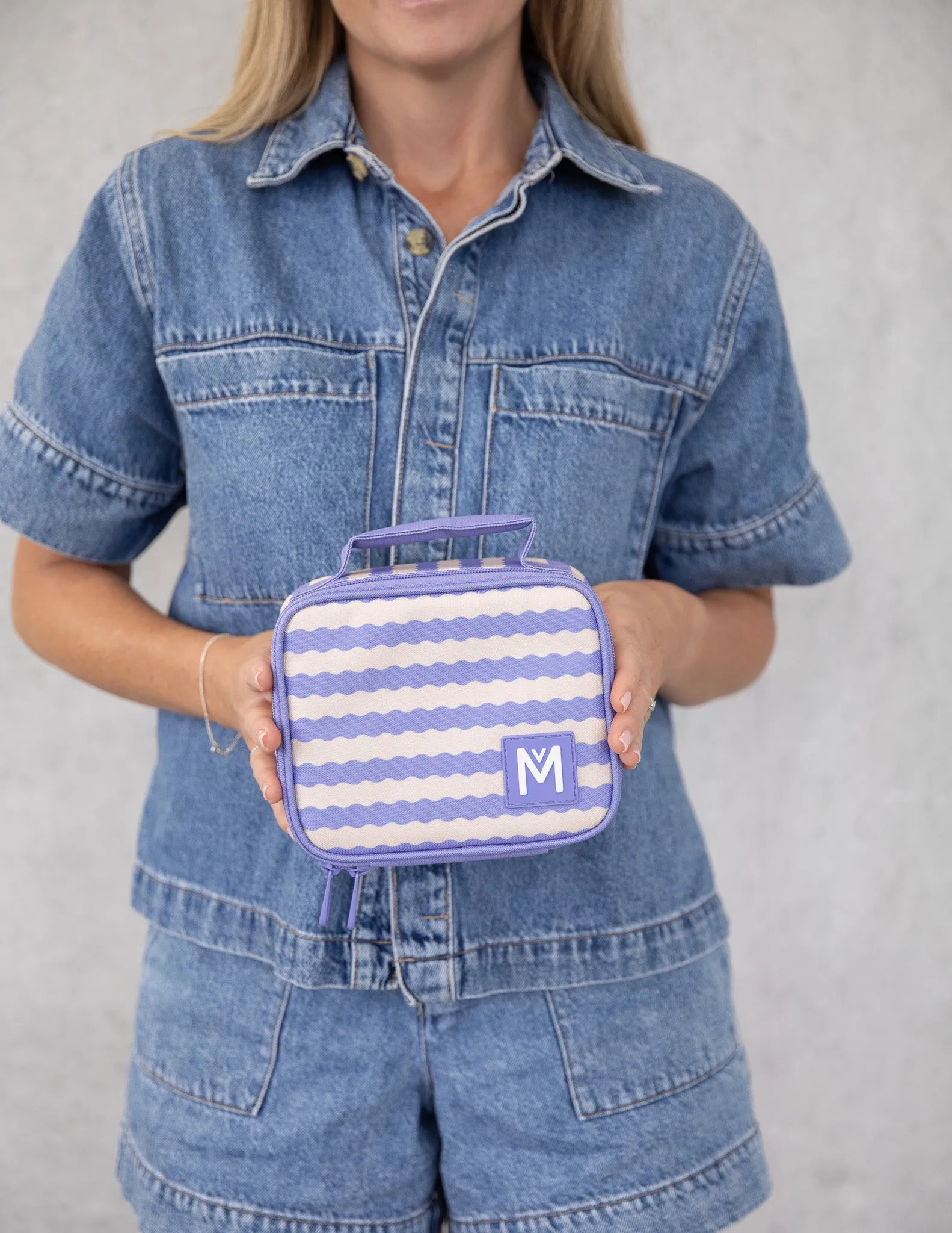 MontiiCo Mini Insulated Lunch Bag - Ripple Cloud