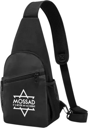 Mossad Its Never An Accident Unisex Chest Bag Lightweight Crossbody Shoulder Bag Travel Pocket