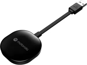 Motorola Sound MA1, The Only Google Authorized Wireless Android Auto Car Adapter, Smartphone to Screen Wireless Bridge Car Accessories, USB Type-A