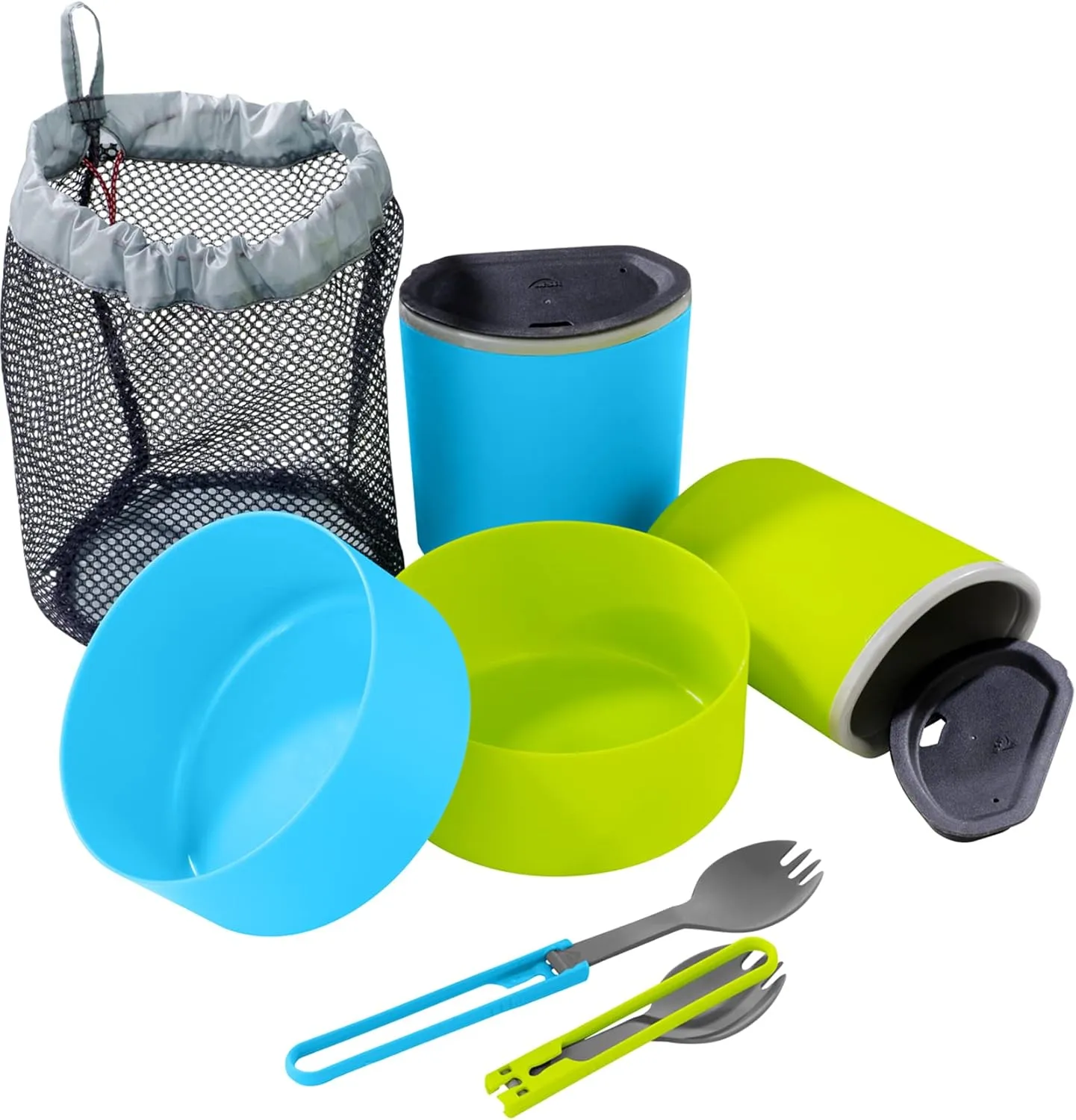 MSR 2-Person Camping Mess Kit, Blue, Green