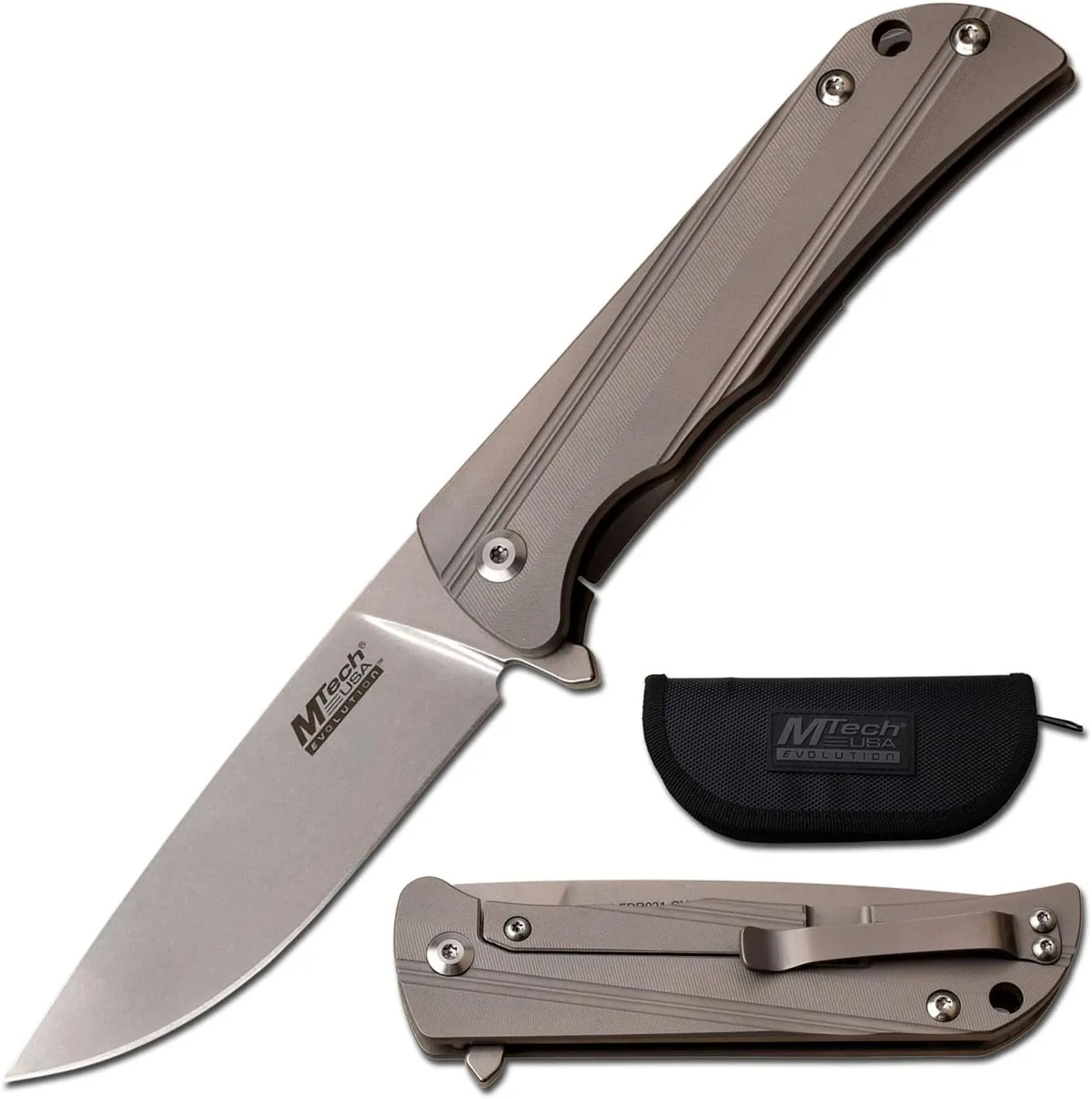 MTech Evolution Manual Folding Knife - MTE-FDR021-GY