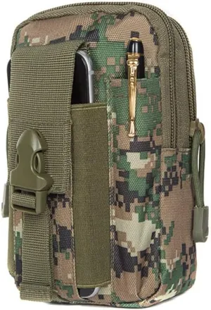 Multifunctional Belt Bag, Zcargel Nylon Waist Bag Multipurpose Waist Bag Compact and Lightweight Multifunctional Cycling Bag Coin Purse Mobile Phone Bag for Camping Hiking Cycling Climbing