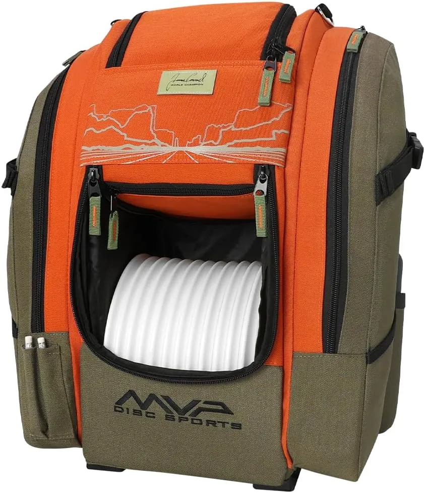 MVP Disc Sports James Conrad Voyager Series Backpack Disc Golf Bag (Choose Your Color and Size)