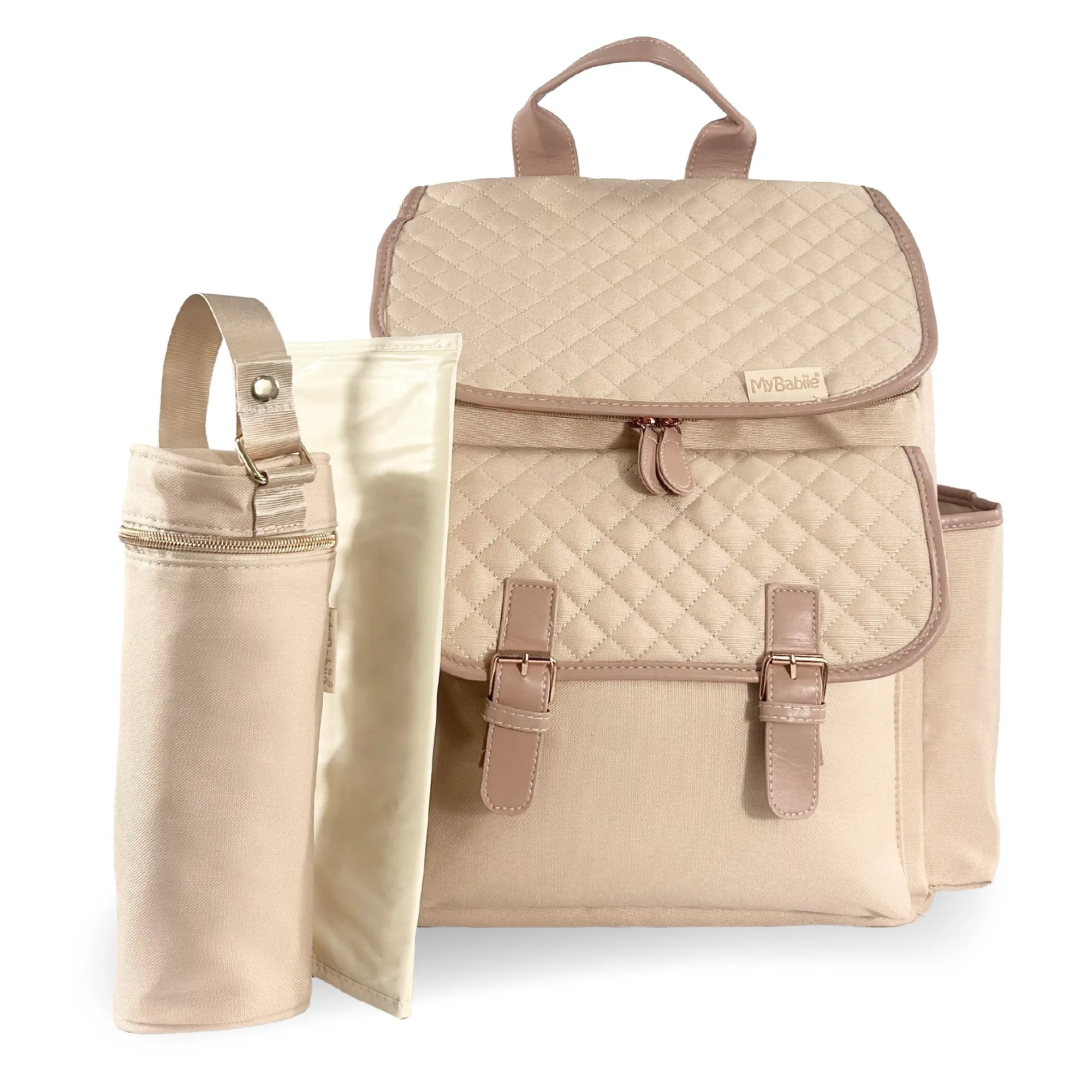 My Babiie Backpack Changing Bag - Blush Quilted