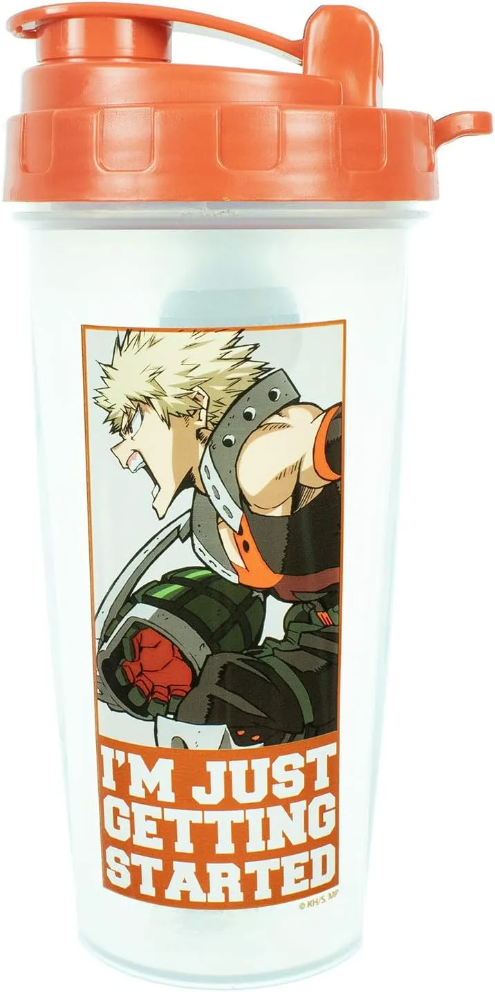 My Hero Academia Shaker Bottle Workout Katsuki Bagugo Gym Protein Bottle 20oz