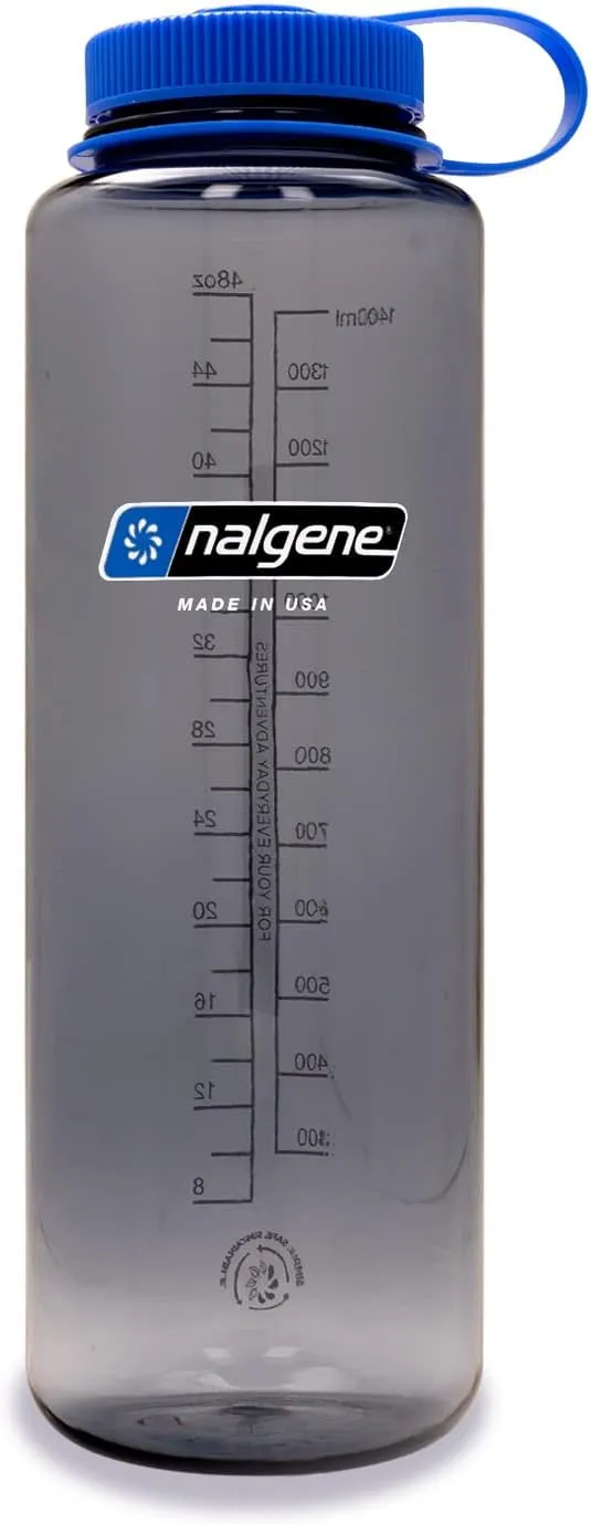 Nalgene Sustain Tritan BPA-Free Water Bottles Made with 50% Recycled Plastic Waste | 48 OZ & 32 OZ Wide Mouth