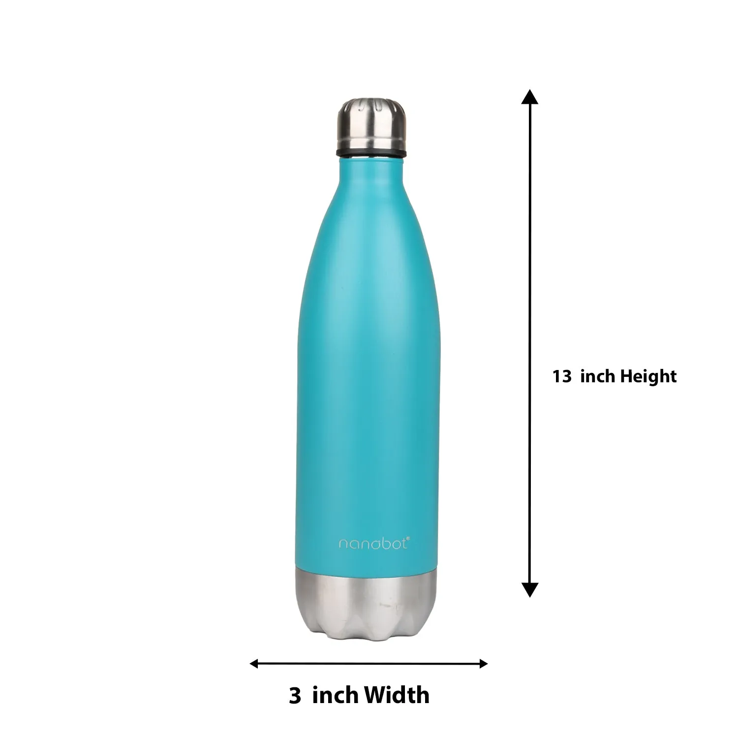 Nanobot Vaccum Flask - Kryo - 1000 ml | Stainless Steel Water Bottle/ Vacuum Flask for Hot Water
