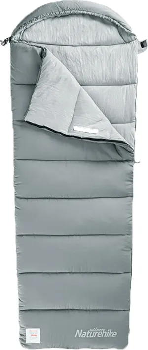 Naturehike Camping Cotton Sleeping Bag Spliceable Double Sleeping Bag for Adults,Fully Expandable,with Cotton Cap,Lightweight for Cold Weather Camping,Machine Washable