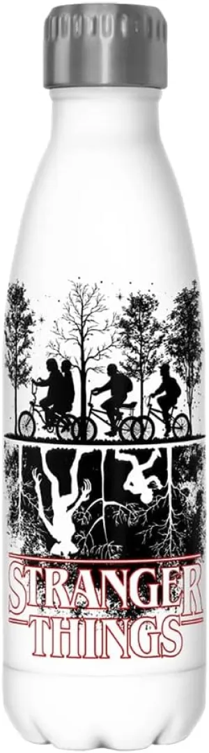 Netflix Stranger Things Upside down 17 oz Stainless Steel Bottle, Multicolor