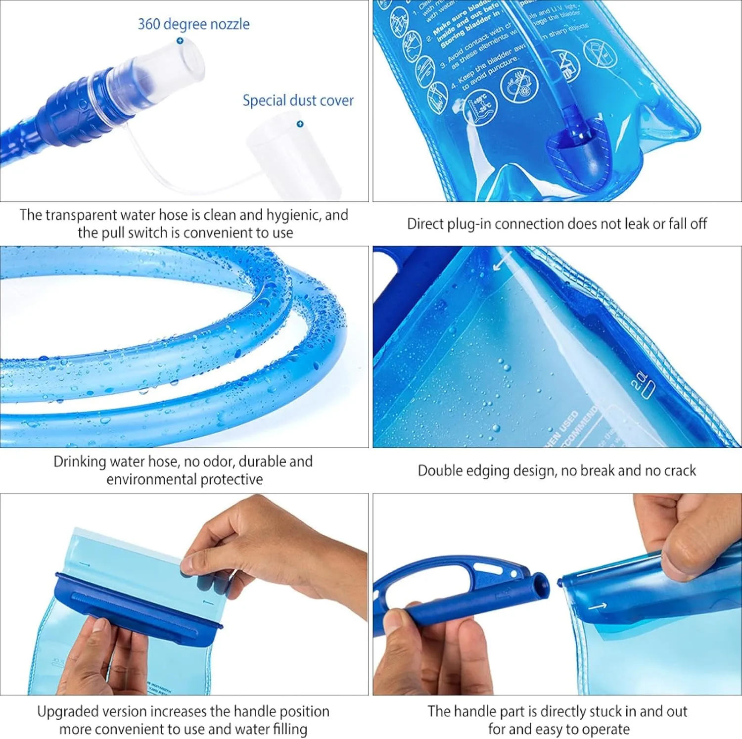 New Outdoor Camping Water Bag Large Capacity Portable Hiking Reservoir Pack Camping Shower Hydration Backpack Camel Bag