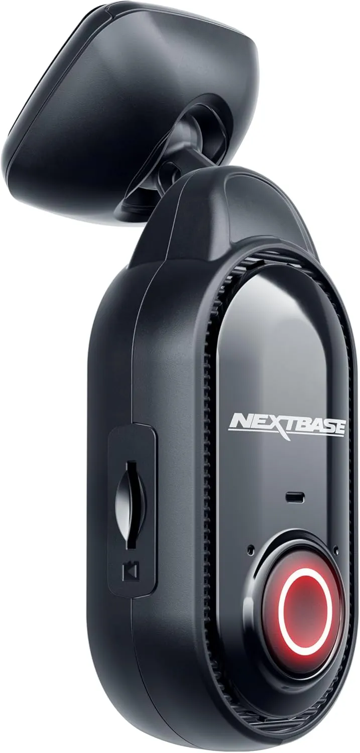 Nextbase Piqo 1k Smart Dash Cam with App, Compact Design, 1080p Ultra-Wide HD View with Smart Parking, Emergency SOS, and Voice Control