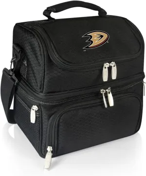 NHL Anaheim Ducks Pranzo Lunch Bag - Insulated Lunch Box with Picnic Set - Lunch Cooler Bag