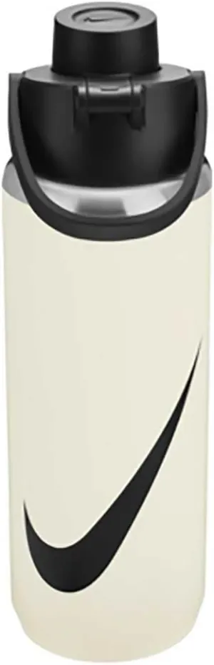 Nike SS Recharge Chug Bottle 24 oz Graphic in Coconut Milk/Black/Black, Capacity: 709 ml, N.100.7629.119.24