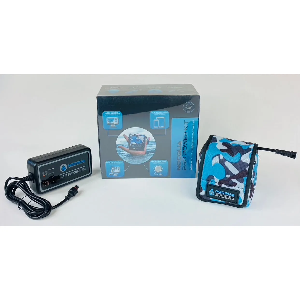 Nocqua - 12V Outdoor Kayak Battery 20Ah Pro Power Kit