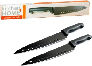 Non Stick Sushi Knife - 8 inch Stainless Steel Non Stick Multipurpose Chef Knife - 2 Pack
