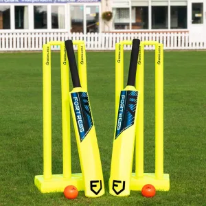NWS Backyard Cricket Sets | Kwik Cricket | Bats, Stumps, Bails, Balls and A Carry Bag [3 Sizes]