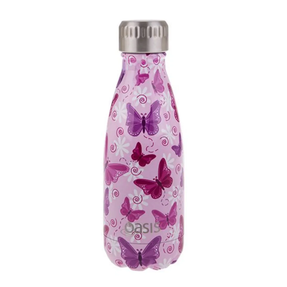 Oasis | Insulated Drink Bottle 350ml | Butterflies