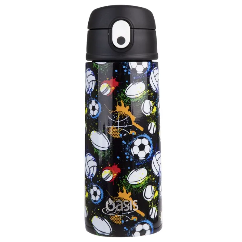 Oasis stainless steel double wall insulated kid's drink bottle with sipper 550ml