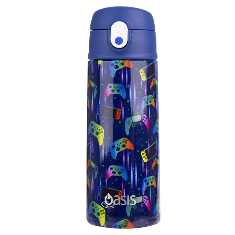 Oasis stainless steel double wall insulated kid's drink bottle with sipper 550ml
