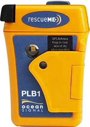 Ocean Signal rescueME PLB1 Personal Locator Beacon-Compact Emergency Distress Beacon with 7-Year Battery Life, 24 Hours of Operation & Lifejacket Attachment - Waterproof up to 49 feet