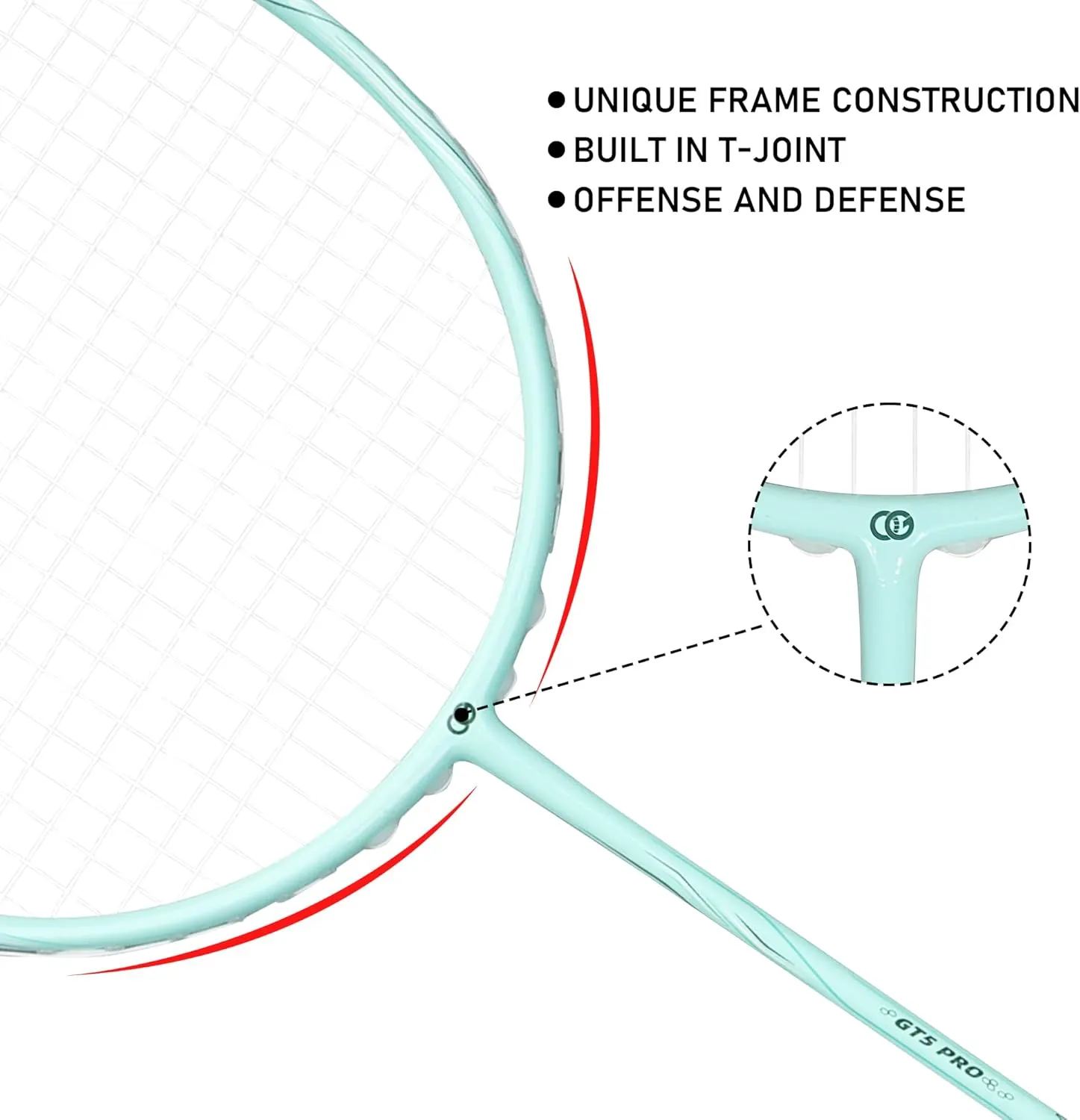 OGEENIER Professional 4U Carbon Fiber Badminton Racket - 30LBS - Includes Badminton Grip and Bag, Lightweight Badminton Racquet for Gym