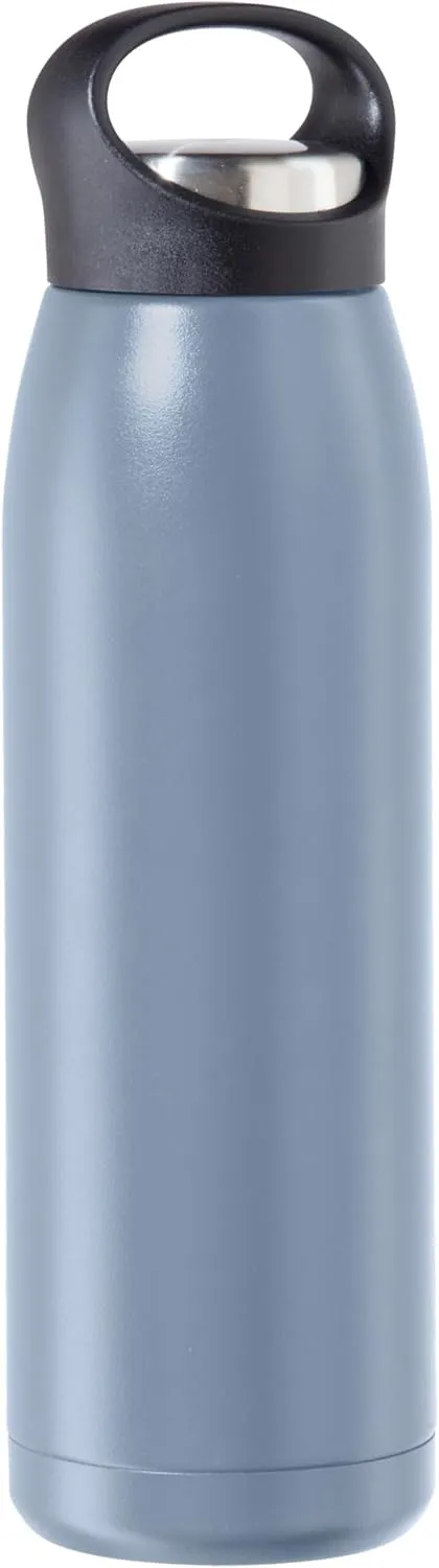 OGGI Freestyle Stainless Steel Insulated Water Bottle- Double Wall Vacuum Insulated, Travel Thermos, 23oz(680ml), Blue
