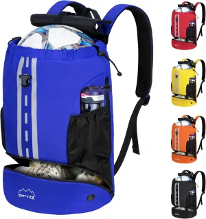 ONTYZZ Sports Backpack with Drawstring Closure Basketball Backpack with Shoe Compartment Swim Beach Bag