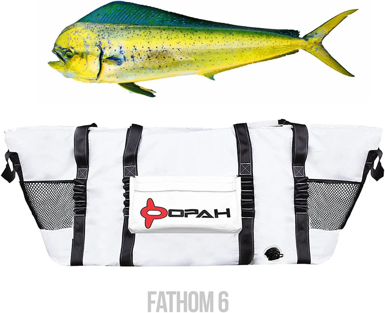 Opah Gear Fathom 6 Insulated Fish Kill Cooler Bag for Offshore, 70" Lx 24" W x 30" H, Heavy Duty, Marine-Grade Vinyl, UV Resistant, Camping & Fishing