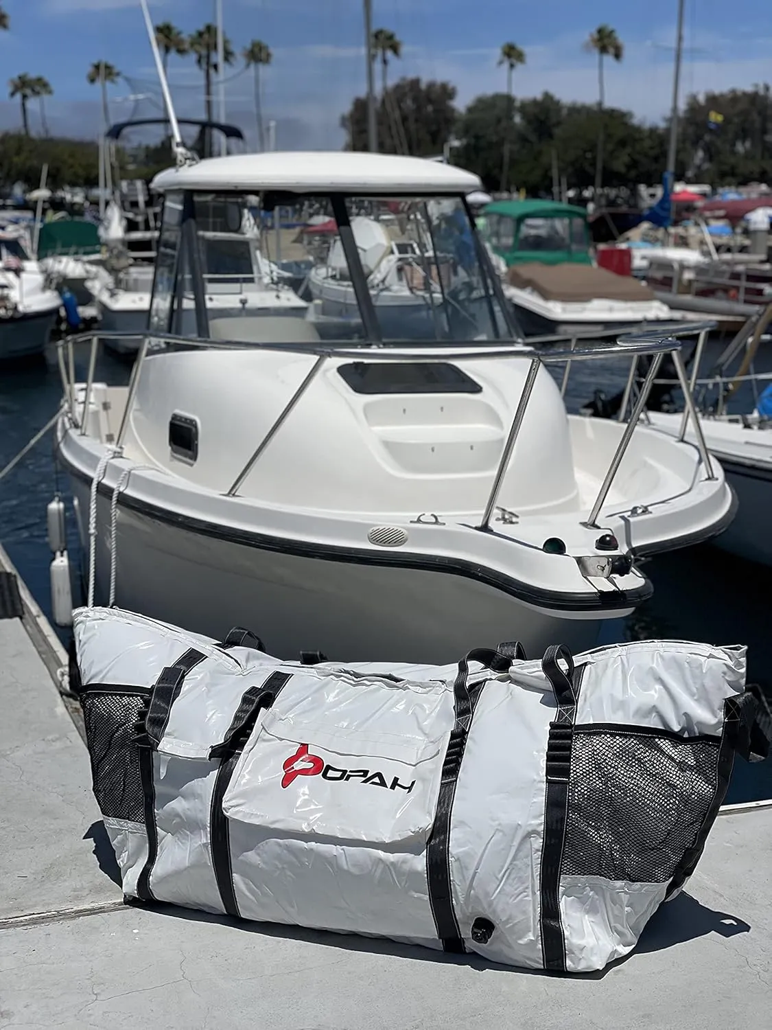 Opah Gear Fathom 6 Insulated Fish Kill Cooler Bag for Offshore, 70" Lx 24" W x 30" H, Heavy Duty, Marine-Grade Vinyl, UV Resistant, Camping & Fishing