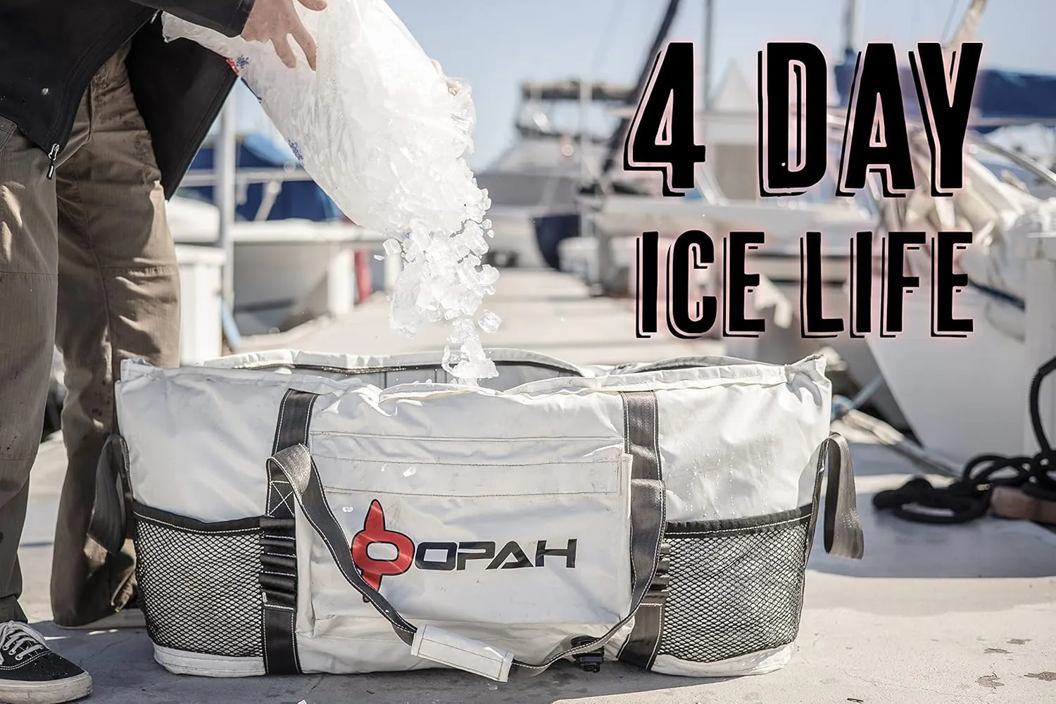Opah Gear Fathom 6 Insulated Fish Kill Cooler Bag for Offshore, 70" Lx 24" W x 30" H, Heavy Duty, Marine-Grade Vinyl, UV Resistant, Camping & Fishing